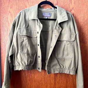 Torrid green bomber jacket